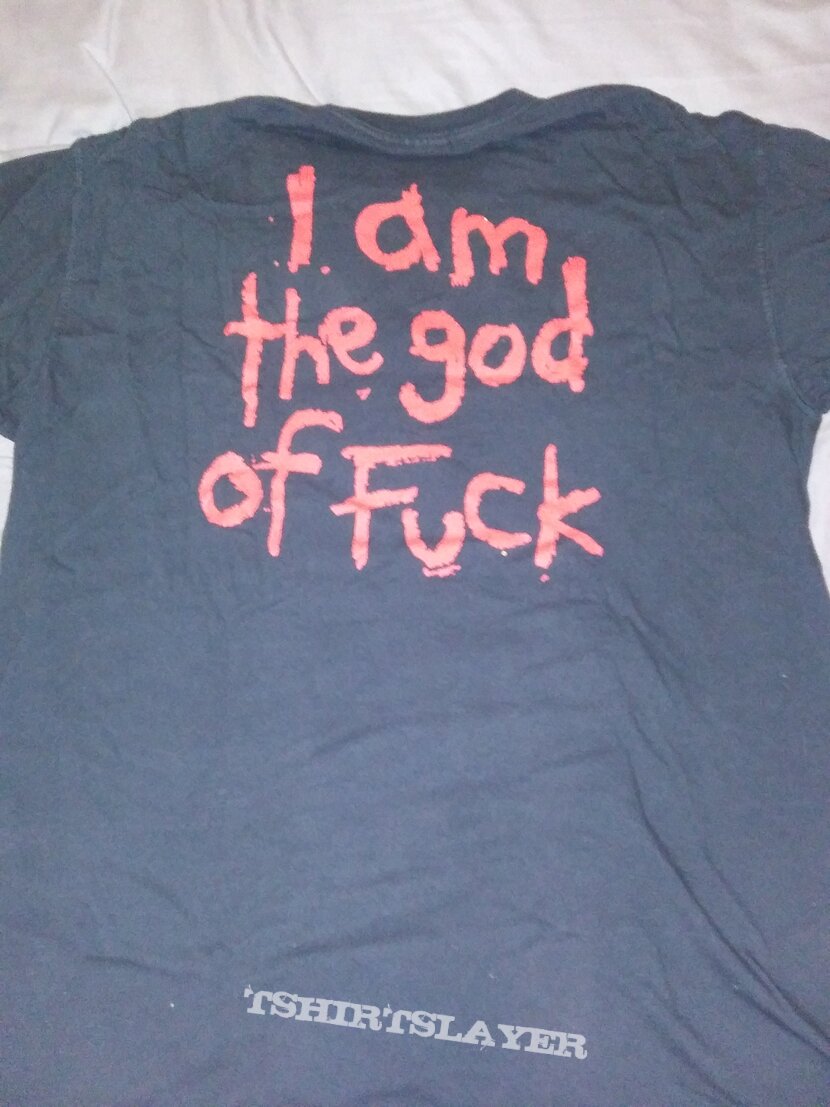 Marilyn Manson God Of Fuck Shirt Tshirtslayer Tshirt And Battlejacket