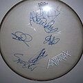 Anthrax - TShirt or Longsleeve - Anthrax autographed drum head