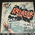 Kreator - Other Collectable - Kreator flag of hate signed in 1989