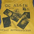 GG Allin - TShirt or Longsleeve - GG ALLIN AND THE MURDER JUNKIES TOUR SHIRT/ORIGINAL PRISON DRAWING 1991