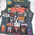 - My hard rock/heavy metal vest - the back (it's always a work in progress)