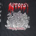 Autopsy - TShirt or Longsleeve - AUTOPSY ORIGINAL 1991 PEACEVILLE "MENTAL FUNERAL" LONGSLEEVE BAND SHIRT