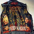 Slayer - Battle Jacket - SLAYER/IRON MAIDEN/TYPE O NEGATIVE KUTTE/BATTLE JACKETS/VESTS HAND PAINTED DEZ...