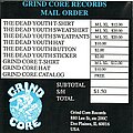 The Death Youth - TShirt or Longsleeve - The Death Youth GRIND CORE Records Merch order form DEAD YOUTH