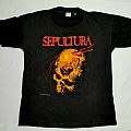 Sepultura - TShirt or Longsleeve - Sepultura beneath the remains red logo 1990