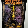 Sepultura - Patch - Sepultura chaos ad back patch 1994 blue grape by razamataz