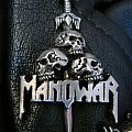 Manowar - Pin / Badge - MANOWAR "Skulls and Sword" official Pin Badge (PC???)