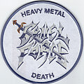 Cruel Force - Patch - CRUEL FORCE "Heavy Metal Death" official woven Patch (white version)