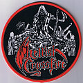 Hellish Crossfire - Patch - HELLISH CROSSFIRE "Slaves Of The Burning Pentagram" woven Patch