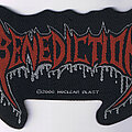 Benediction - Patch - BENEDICTION "Logo" official shaped woven Patch