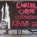 Cannibal Corpse - Other Collectable - CANNIBAL CORPSE, CATHEDRAL, FEAR FACTORY - tour poster