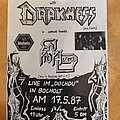 Darkness - Other Collectable - Darkness - concertflyer 17. Mai 87