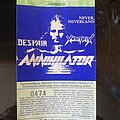 Annihilator - Other Collectable - Annihilator - Tourticket