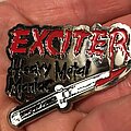 Exciter - Pin / Badge - Exciter Heavy Metal Maniac pin