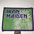 Iron Maiden - Patch - Iron Maiden Eddie patch purple border