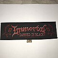 Immortal - Patch - Immortal Damned In Black strip patch