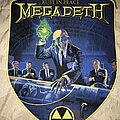 Megadeth - Patch - Megadeth Rust In Peace back patch yellow border