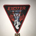 Exciter - Patch - Exciter Long Live The Loud triangle patch red border