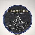 Insomnium - Patch - Insomnium Winter’s Gate circle patch blue border