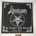 Venom - Patch - Venom In League With Satan patch white border