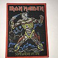 Iron Maiden - Patch - Iron Maiden Somewhere In Time patch  red border