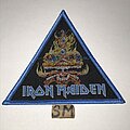 Iron Maiden - Patch - Iron Maiden The Clairvoyant triangle patch blue border