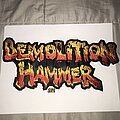 Demolition Hammer - Patch - Demolition Hammer embroidered back shape