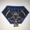 Midnight - Patch - Midnight Black Rock N Roll patch blue border