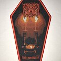 Casket Huffer - Patch - Casket Huffer Filth Ouroboros coffin patch red border