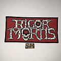 Rigor Mortis - Patch - Rigor Mortis embroidered band logo patch