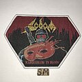 Sodom - Patch - Sodom Masquerade In Blood patch white border