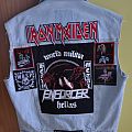 Iron Maiden - Battle Jacket - New Jean Battle Vest.. First Patches Sewed on! More patches to be added soon