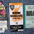 Biohazard - Other Collectable - Biohazard Tickets 1994 1995 1997 + guitar pick