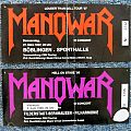 Manowar - Other Collectable - Manowar Tickets 1997 + 1998 + bass guitar pick