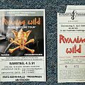 Running Wild - Other Collectable - Running Wild tickets 1991 1994 & setlist 1994 & guitar picks