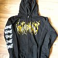 Vomit Remnants - TShirt or Longsleeve - Vomit Remnants - Samurai Zipper Hoodie Golden logo