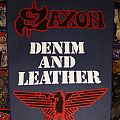 Saxon - Patch - Saxon Denim and Leather Backpatch