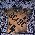 AC/DC - TShirt or Longsleeve - DIY AC/DC Shirt - Bleached with stencils