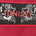 Thin Lizzy - Patch - Thin Lizzy Black rose woven mini strip