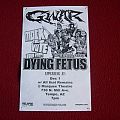 Gwar - Other Collectable - Gwar, Dying Fetus/Flyer