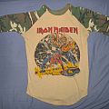Iron Maiden - TShirt or Longsleeve - IRON MAIDEN The Number oF The Beast T-Jersey (camo sleeve) Tour 82-83