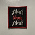 Black Sabbath - Patch - Black Sabbath - Sabbath Bloody Sabbath (Red Glitter Text)