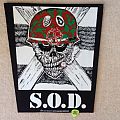 S.O.D. - Patch - S.O.D. - Speak English Or Die - 1987 Bravado Merchandising Services - Backpatch