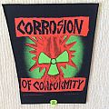 Corrosion Of Conformity - Patch - C.O.C. - Logo - 1990 Popworld Promotions - Razamataz - Back Patch - Corrosion Of...