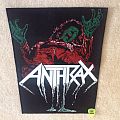 Anthrax - Patch - Anthrax - Spreading The Disease - Vintage Backpatch - Green/White/Red Version