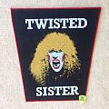 Twisted Sister - Patch - Twisted Sister - Dee Snider 1 - Red Border - Vintage Backpatch