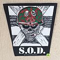 S.O.D. - Patch - S.O.D. - Speak English Or Die - 1987 Bravado Merchandising - Back Patch