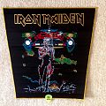 Iron Maiden - Patch - Iron Maiden - Somewhere On Tour - Gold Border - Backpatch (woven)