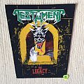 Testament - Patch - Testament - The Legacy - Green Logo - Vintage Back Patch