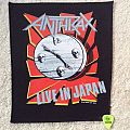 Anthrax - Patch - Anthrax - Live In Japan - 1990 Anthrax - Back Patch